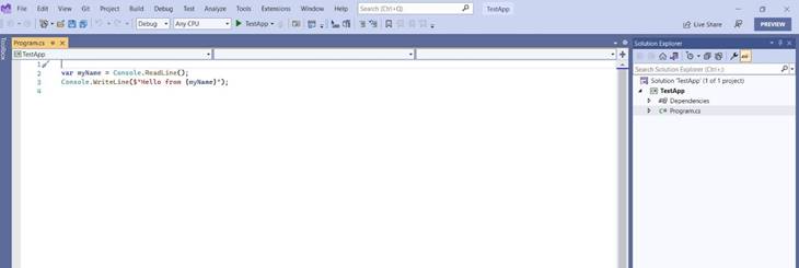 Creating A .NET Application From The CLI